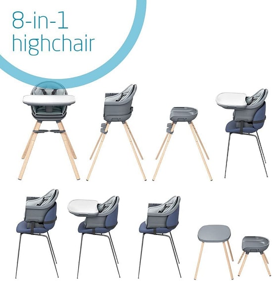Information of Maxi-Cosi 8-in-1 MOA High Chair - Beyond White